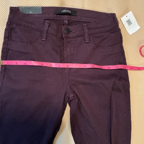 J BRAND NWT Dark Plum Skinny Jeans Sz 26 - Picture 6 of 11